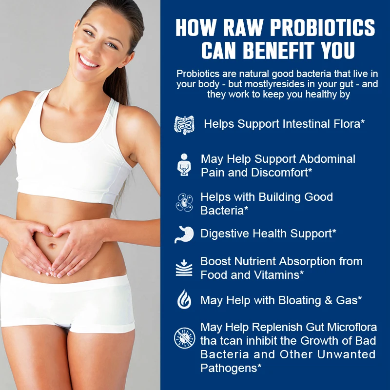 Beworths Probiotics Supplement Probiotics Digestive Enzyme Complex Softgel Capsule for Digestive Health
