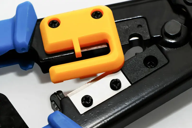 RG11 RJ45 Network Cable Clamp Manual Cables Crimp Pliers  6P 8P Pass Through Crystal Head Crimping Tool