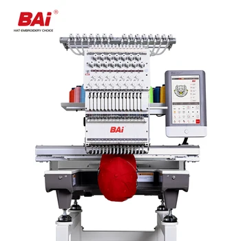 BAi 1 Head Computer Garment Flat 15 Needles 3d Foam Cap Hat Embroidery Machine for Sale