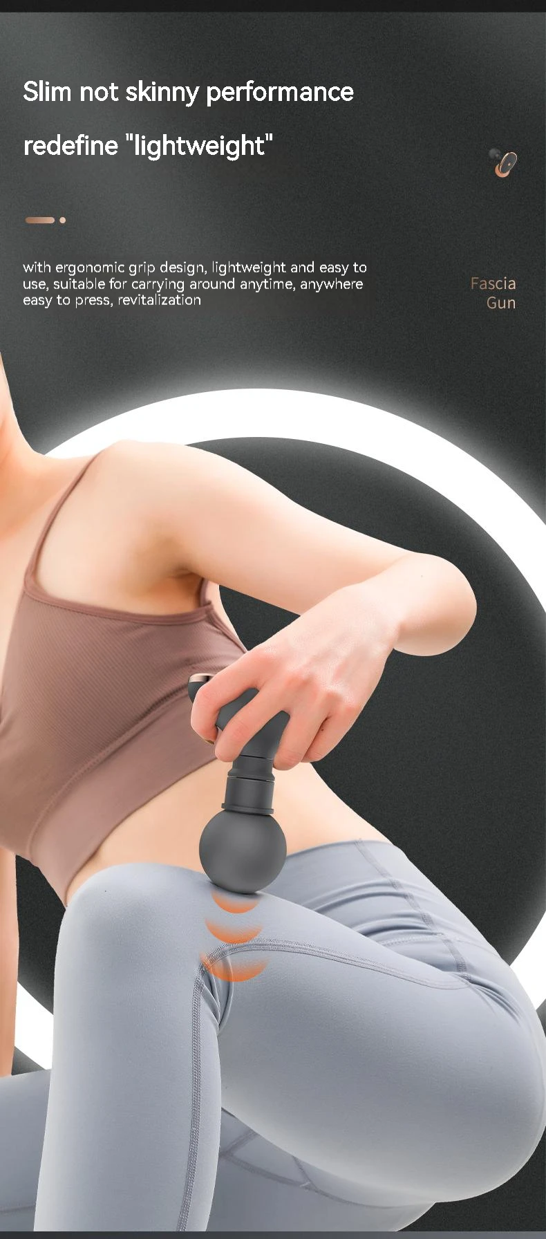 Factory Price Vibration Lightweight Portable  Handheld Percussion Cordless Rechargeable Handheld Pain Relief Mini Massage Gun