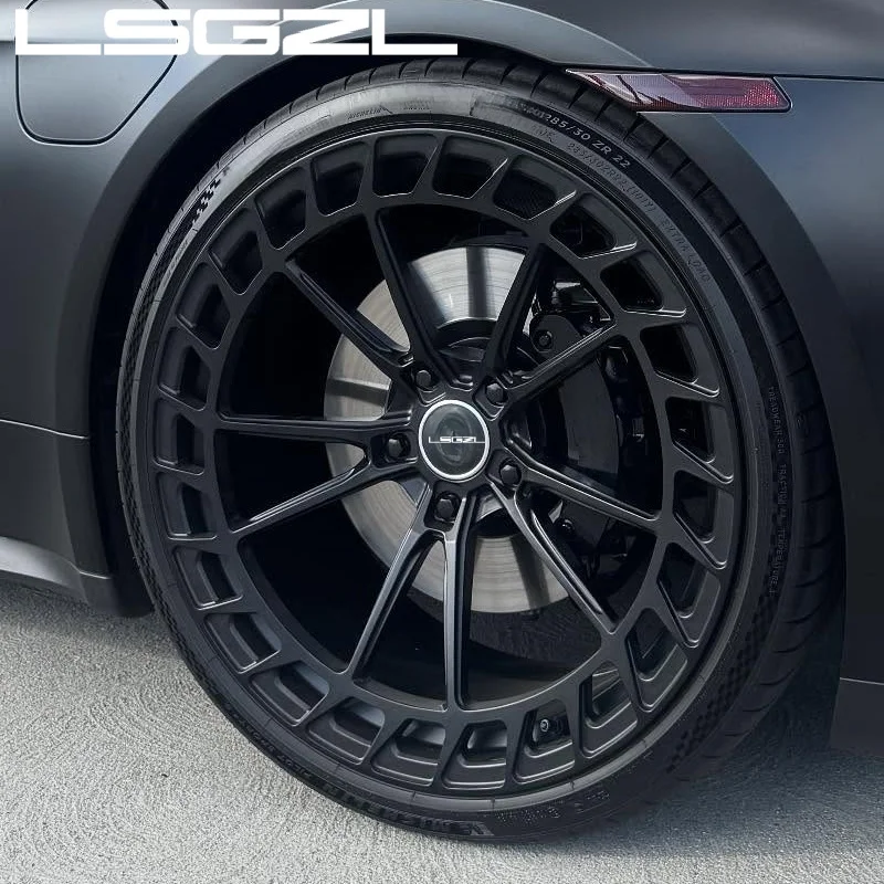 Custom Forged Wheel Black Face Polished Lip 18 20 22 24 26 Inch 5x130 5x120 5x114.3 Rims Passenger