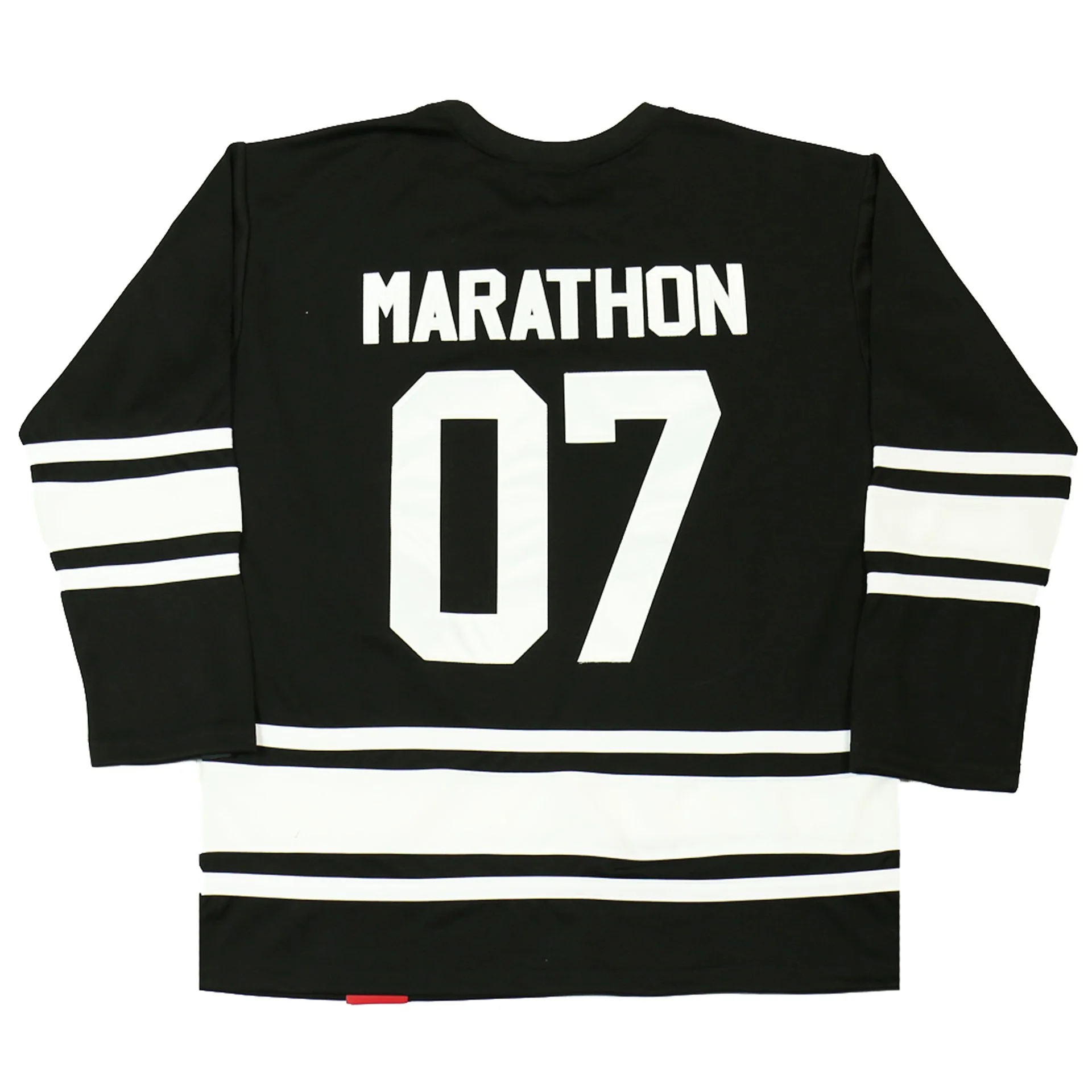 Source High quality vintage funny streetwear embroidered long sleeve custom  man ice hockey jersey on m.