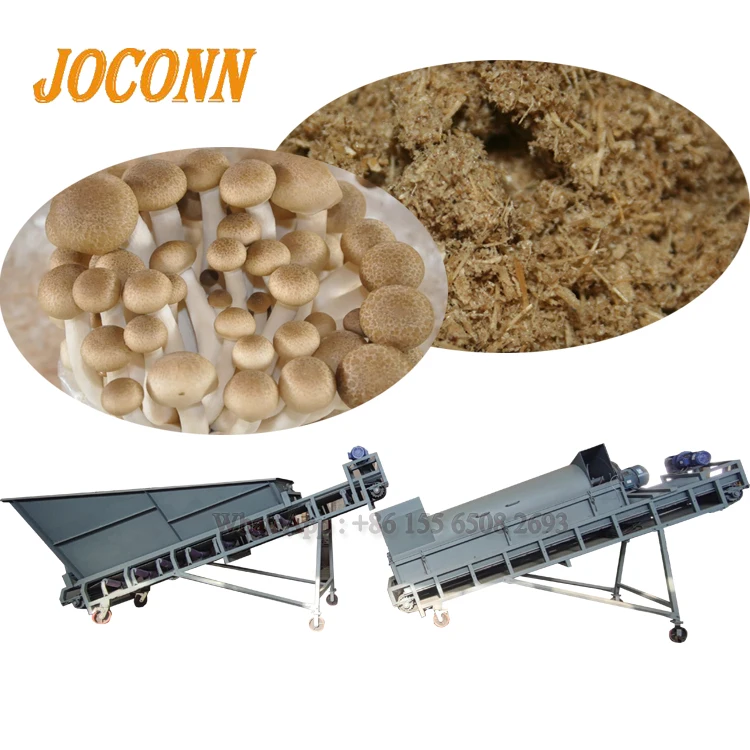 Durable Mushroom Stick Bag Separator Mushroom Substrate Crushing Machine Waste Mushroom Bag Crusher