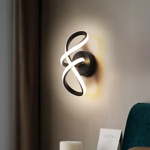 JACKSUN Modern Nordic Creative Simple Wall Lamp for Bedroom Living Room Aisle Luxury LED Light Bedside Background Wall Lamps