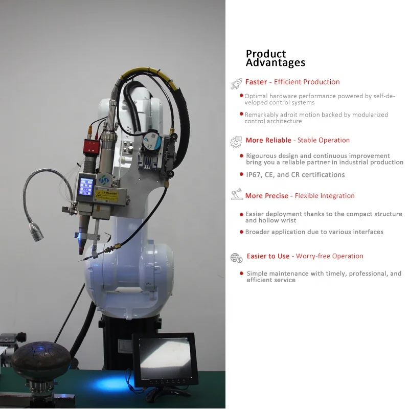 6 оси робот-манипулятор система автоматического захвата 3D металлические волокна станок для лазерной