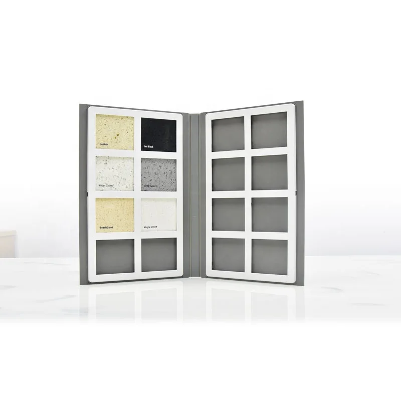 New Design Custom Material Mosaic Stone Display Catalogue Marble Quartz Sample Folder Box Ceramic Tile Sample Displays Books