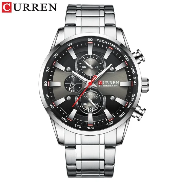 Top Brand CURREN Watches New Fashion Luminous Chronograph Quartz