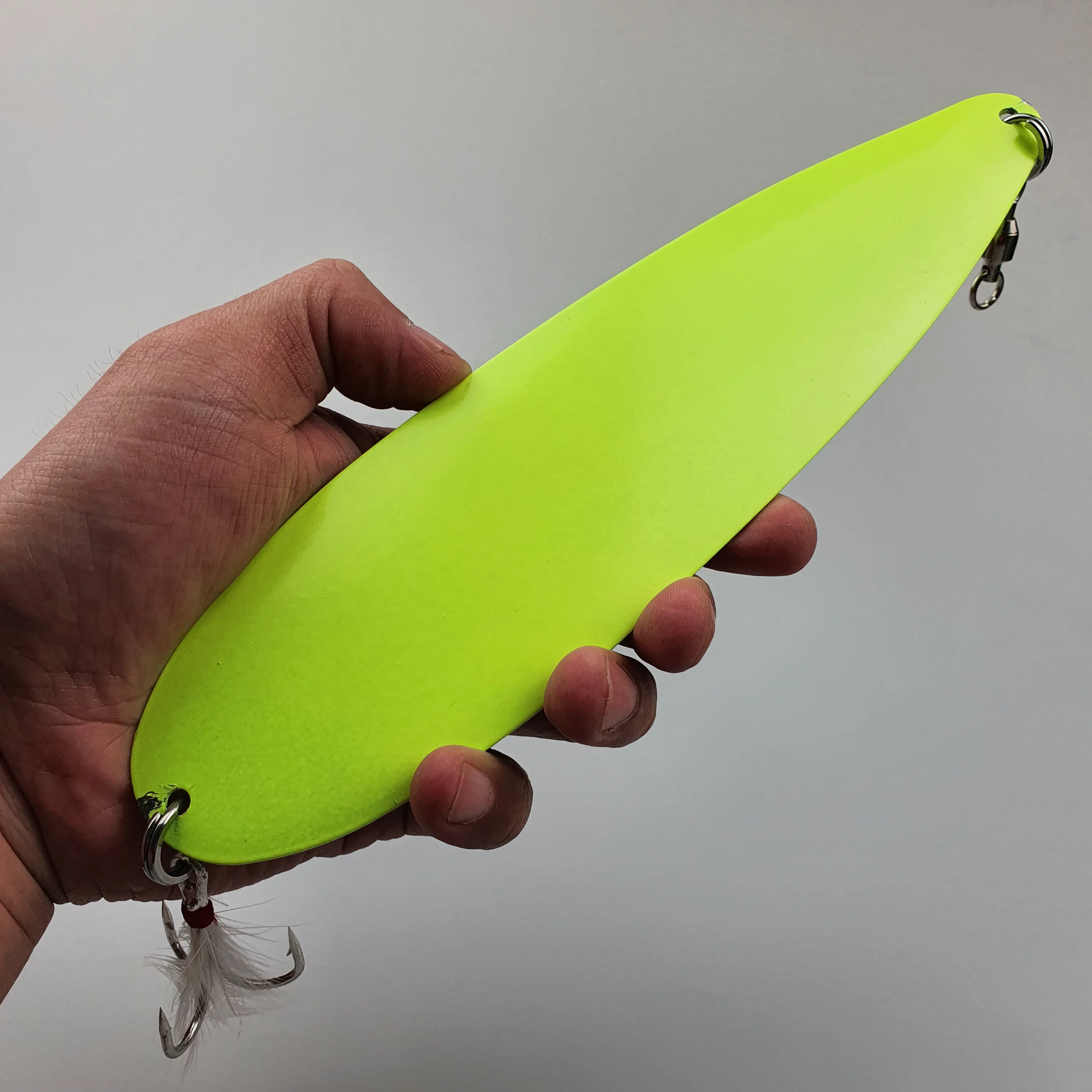 304 Stainless Steel OEM 230mm 120g Fishing Flutter Spoon Lure Sea Fishing Spoon Lures Big