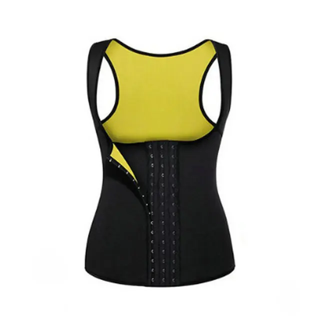 Women's Perspiration Shapewear Fat Burning Perspiration shaper Sauna Fitness vest belly pull-in breasted neoprene corset