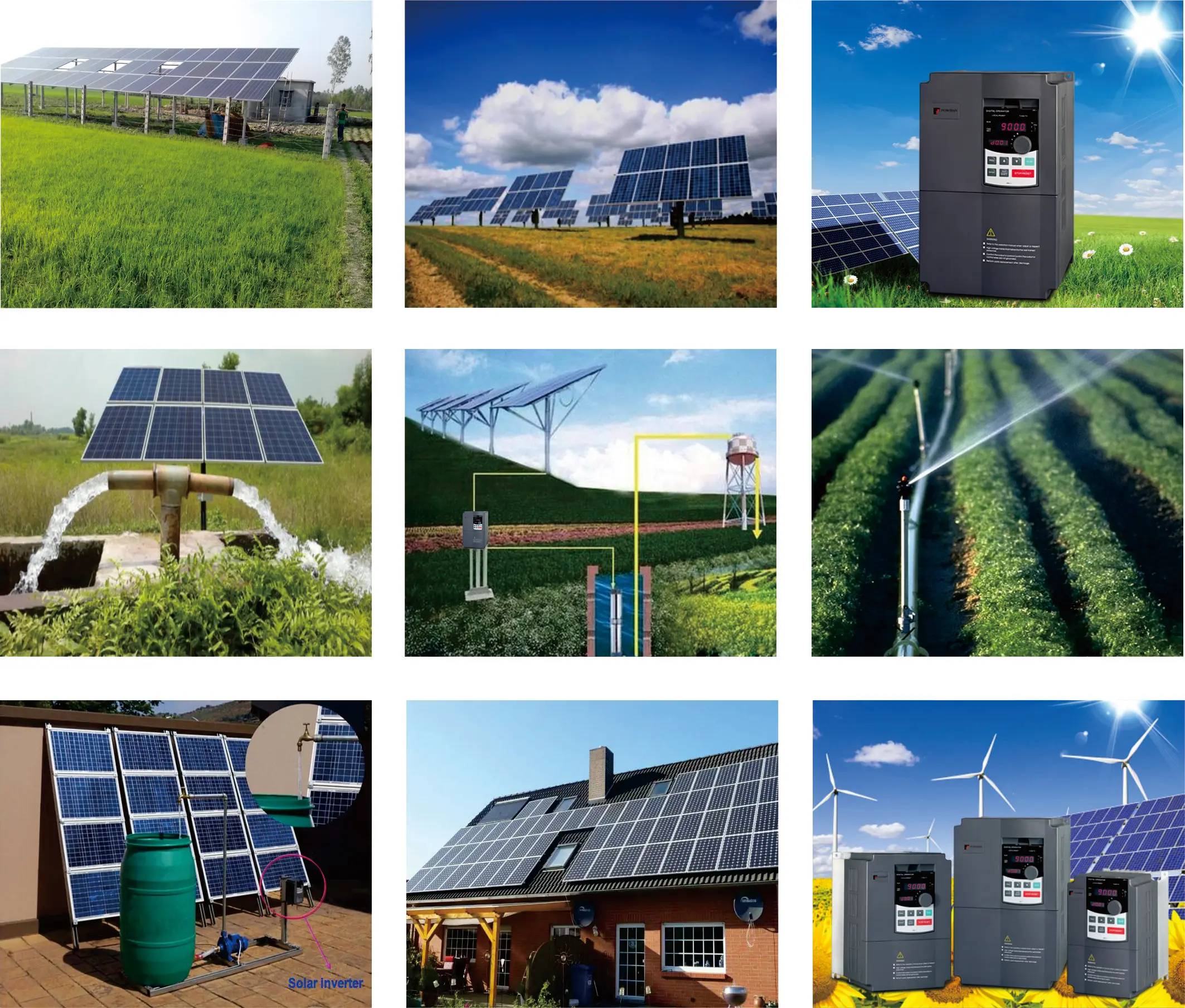 Variable 220v Frequency Converter 380v Ac Vfd Drive 10kw 15kw 22kw Solar Water Pump Inverter Factory Price Solar Inverter