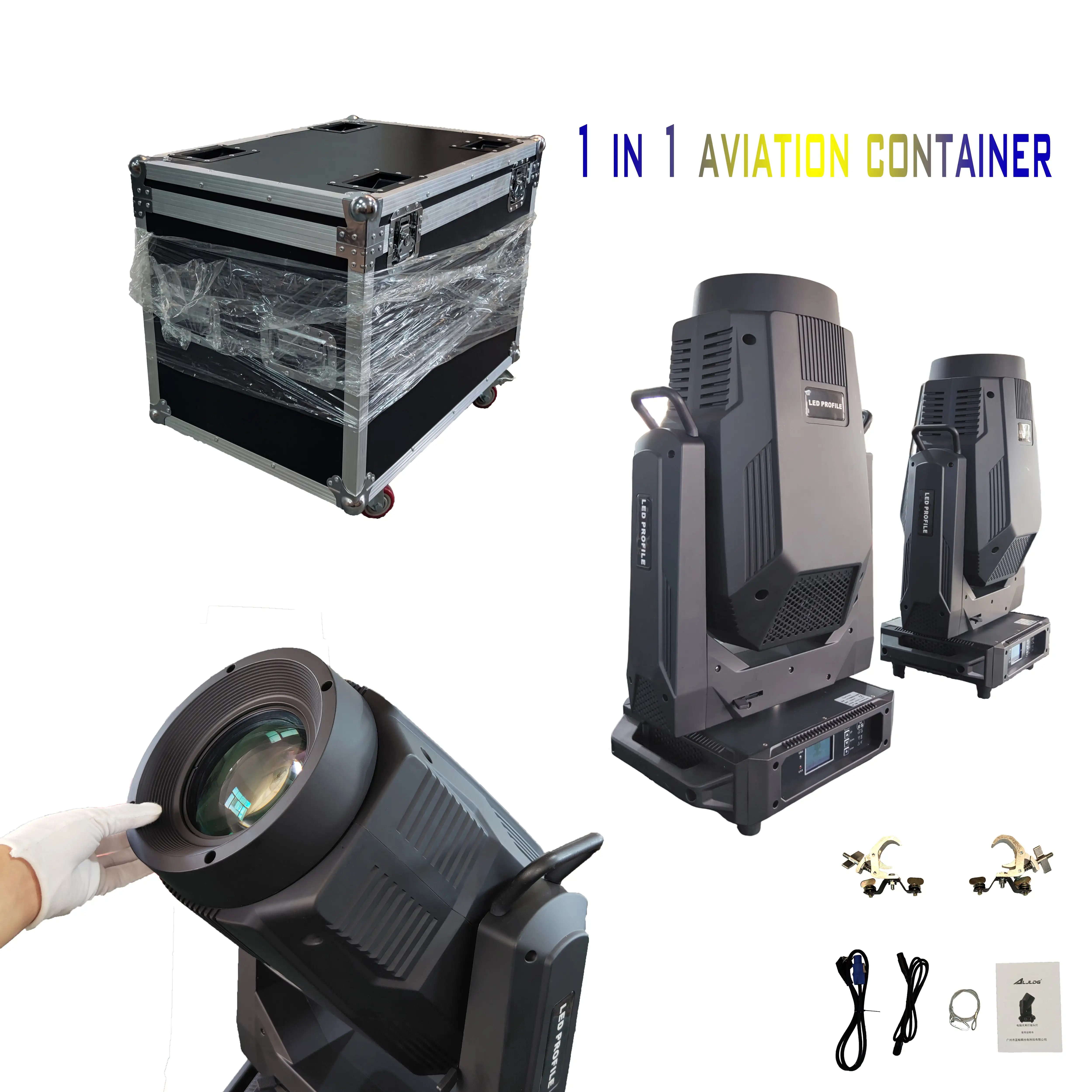 Powerful 1100W DMX RDM 4in1 Moving Lights LED PROFILE Cutting Light Frame for Speech Bar Banquet Hall Disco Performance