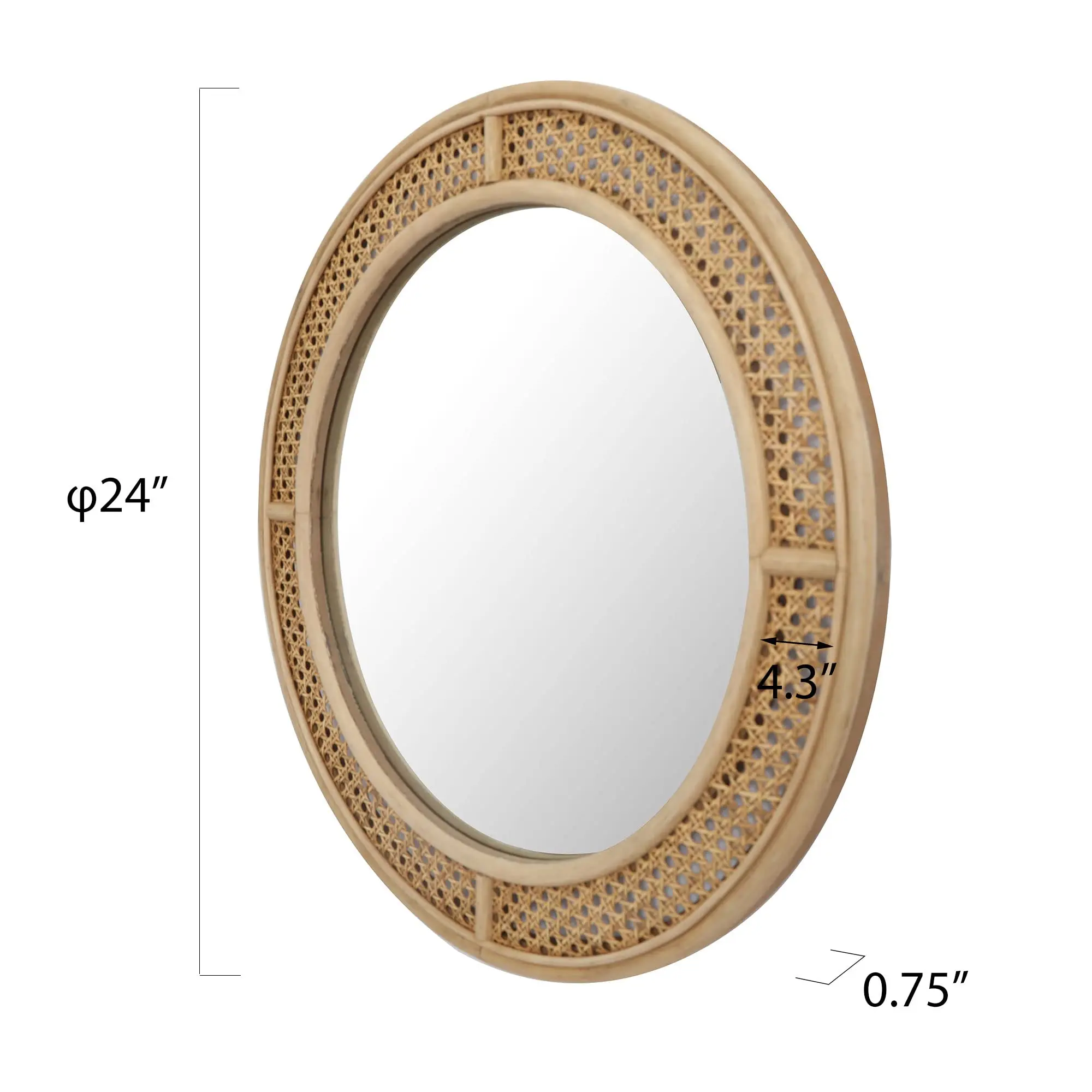 Round Mirror Frame Design Wooden Mirror Frame Design Large Wall Round Mirror With Wooden Mirror ...