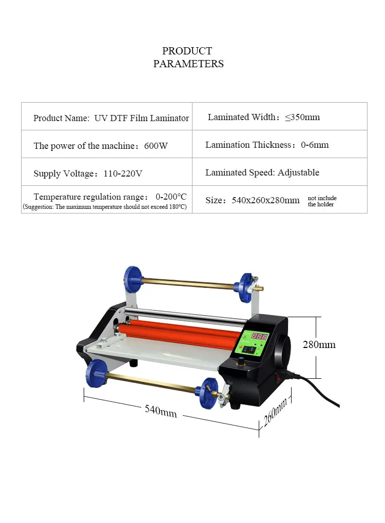 uv dtf film laminator