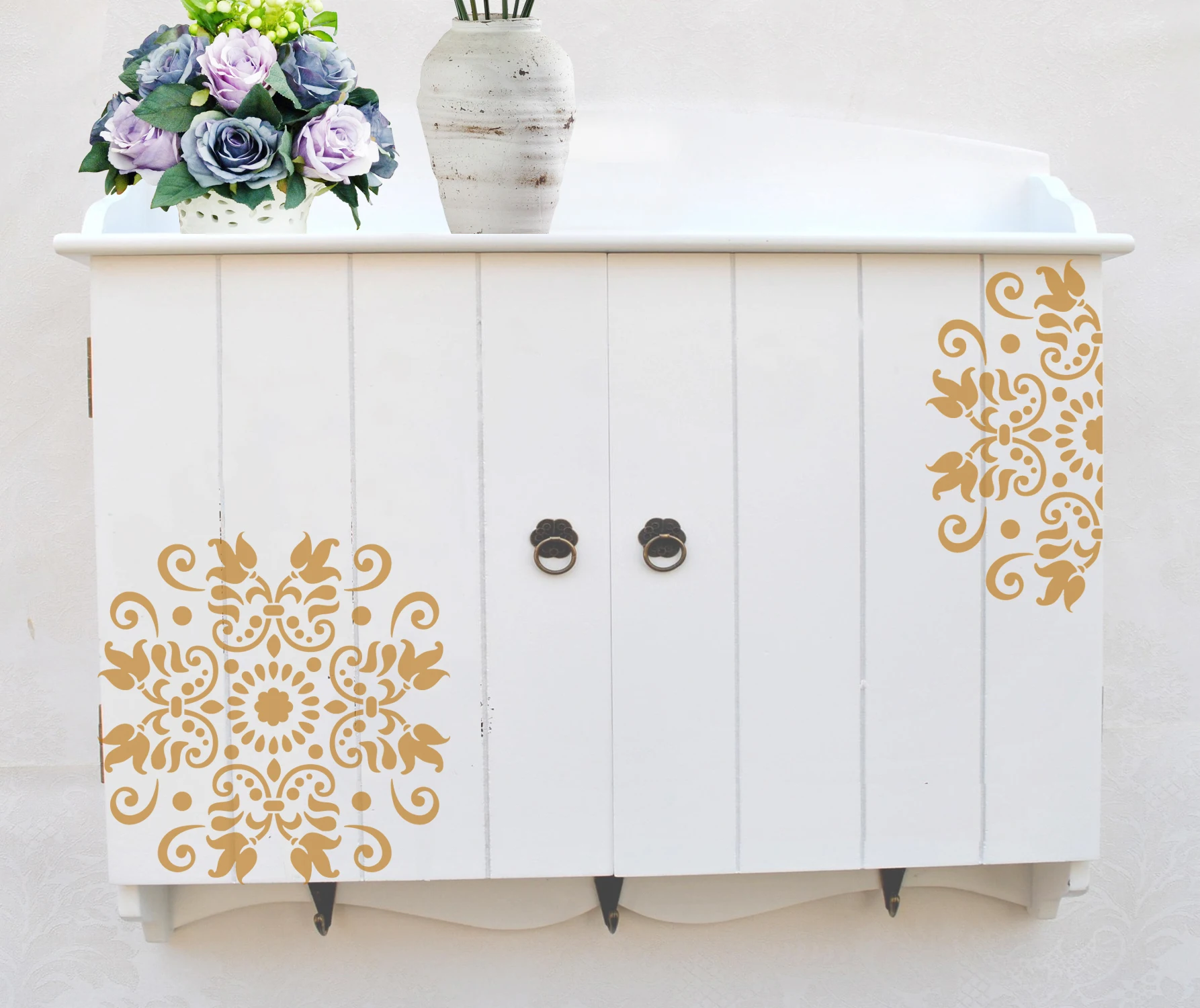 CrafTreat Pochoirs Réutilisables Pour Peindre Sur Bois, Toile Et