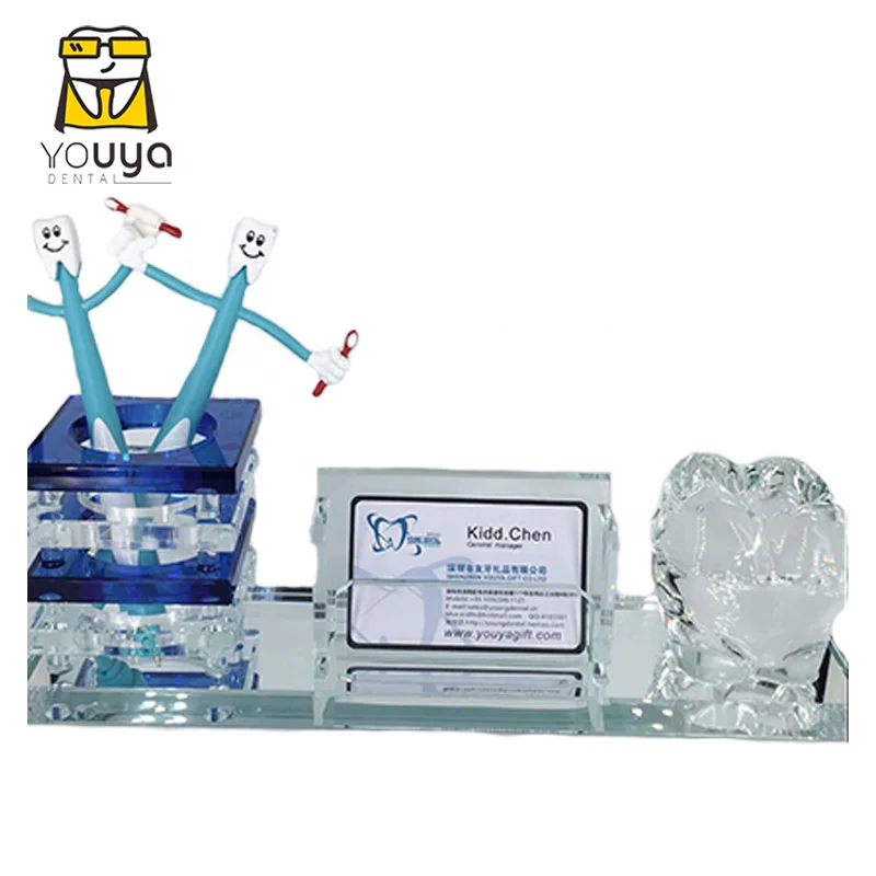 
 Зубной Кристалл Зуб с держателем ручки и визитница  