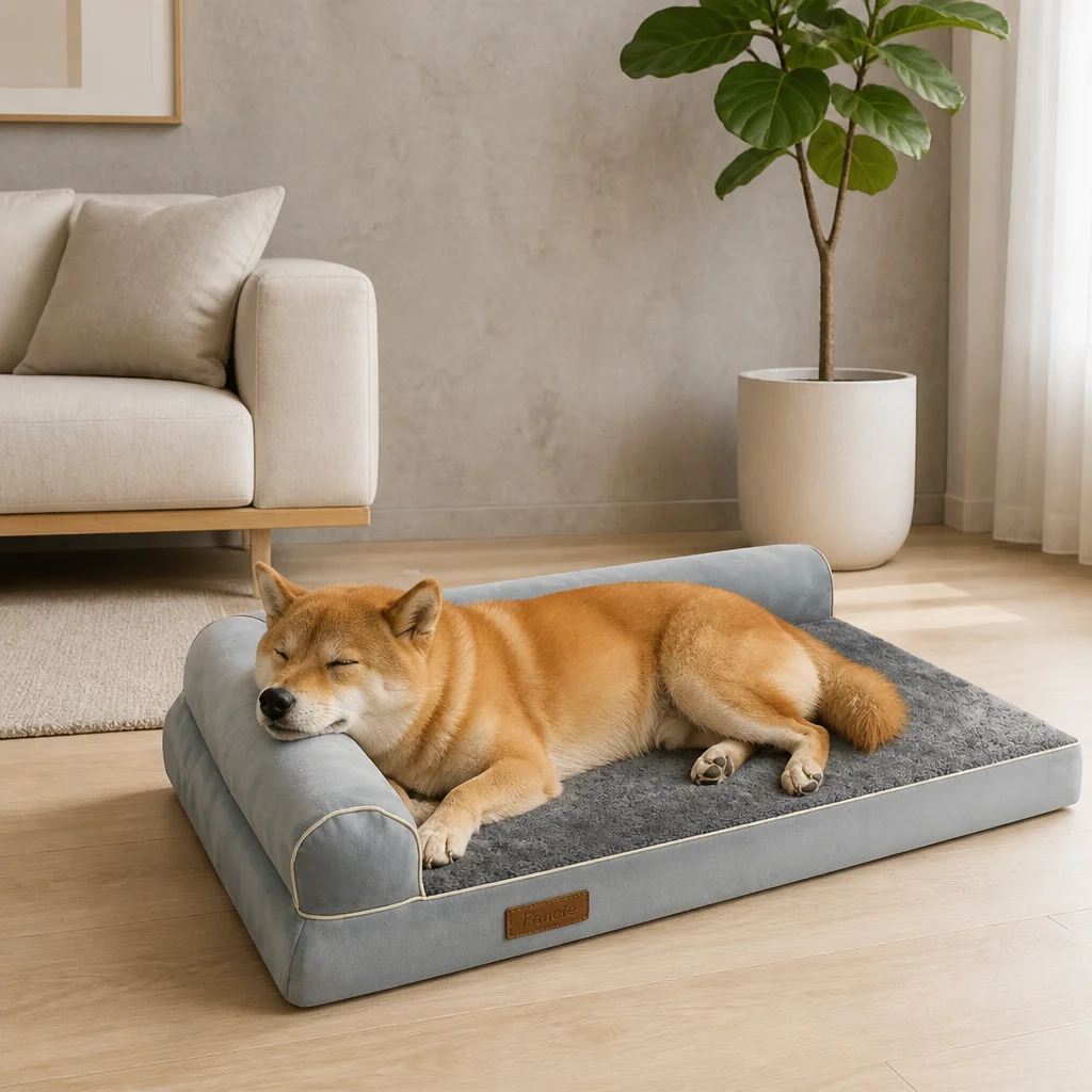 Neck Guard Velvet Pet Sofa Bed — Product details 2
