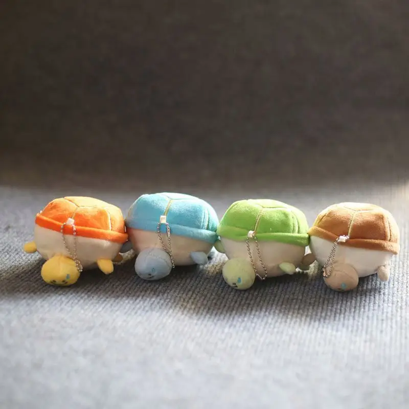 Yjemle Grüne Mini Schildkröte Plüsch - Niedlicher Meeresschildkröten Schlüsselanhänger