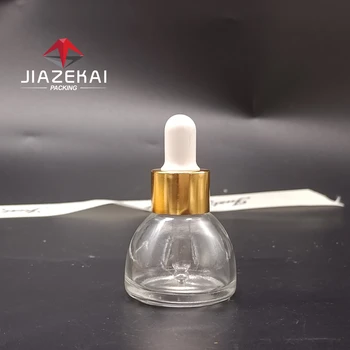 High Quality 15ML Glass Dropper Bottle ABS Empty Pump Head Matte Essence Cosmetics Bottle Screw Cap Seal Use for Skin Care Serum