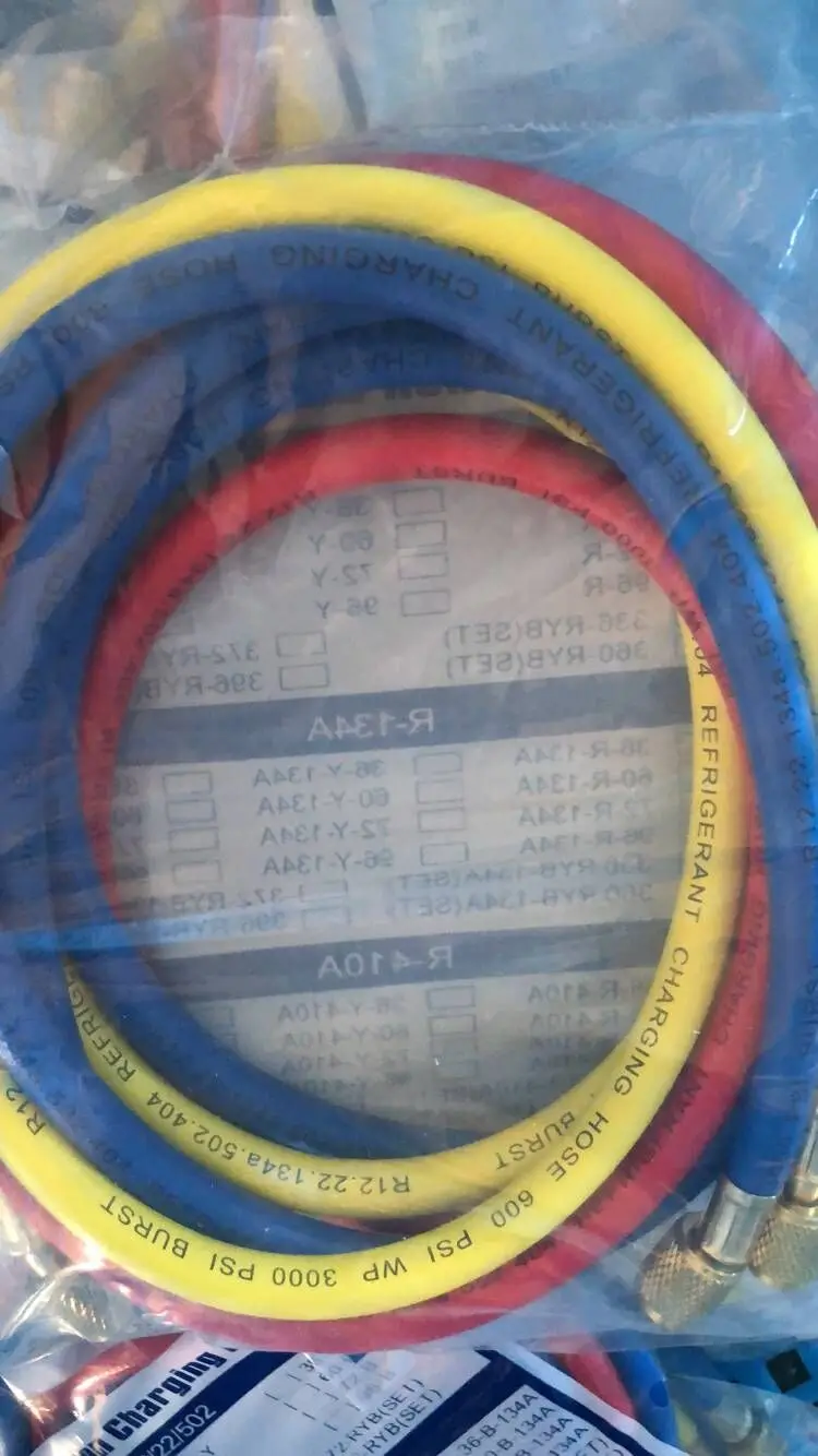 product ac manifold freon gauge hose sets ac gas hose r407c r134a 30yard-6