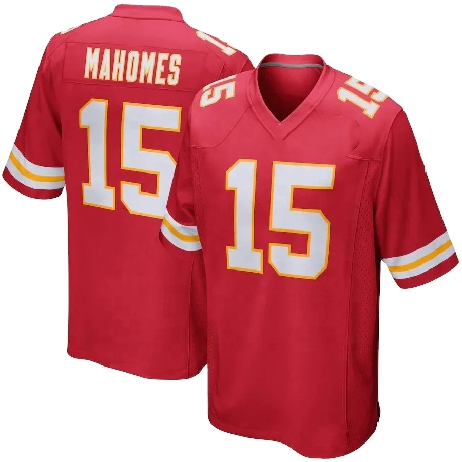 Mahomes 15# OEM Name/Logo Football/Rugby Jersey - China Sports Wear and  Team Uniform price