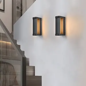 Vertak New IP54 Outdoor Led Light Wall Lamp Modern Nordic Porch Sconce Waterproof Aluminum Alloy Hotel Wall Light PC Lamp Body
