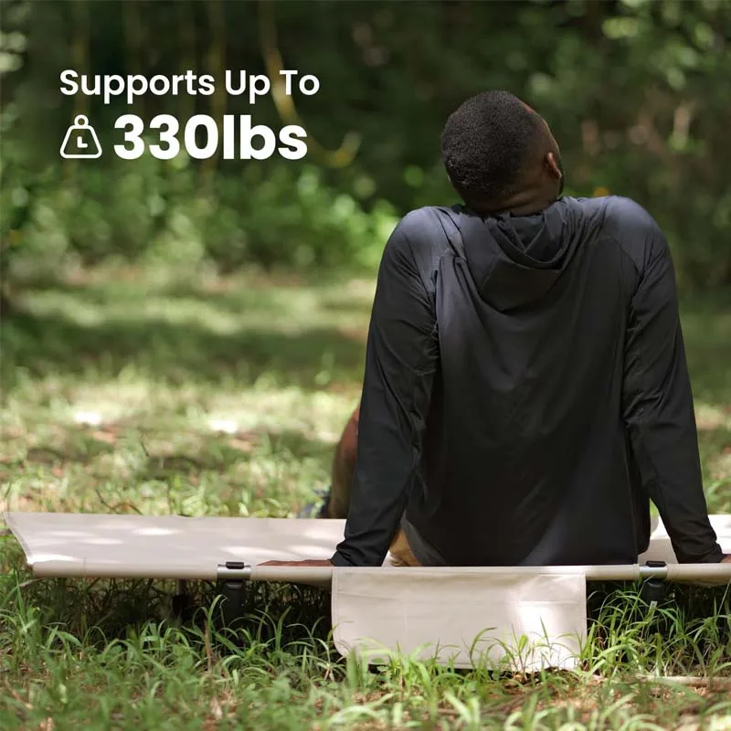 Outdoor Lightweight Outdoor Camp Bed Folding Cot Aluminum Camping Cot