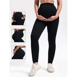 Trousers Maternity Tight Stretchy Adjustable Loungewear Women Sets Premium 2026 New High Quality Gym Foldover Yoga Pants