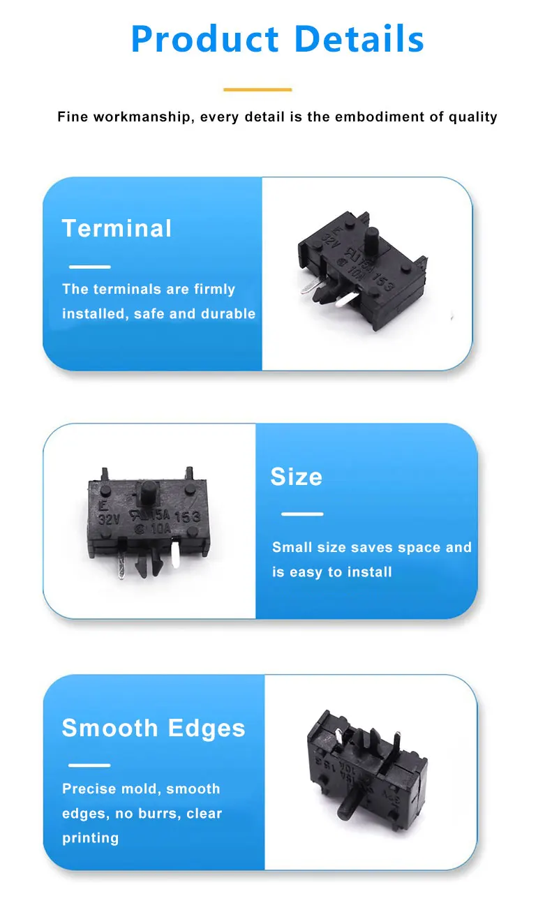 10A 32V Mini Blade Fuse Holder with Vertical Horizontal Mount and PA66 Material for PCB Mounting