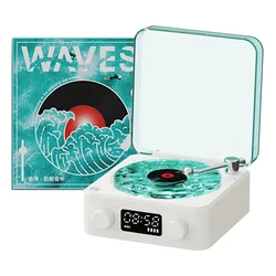 Waves Vinylspeler, vinylplatenspeler met watergolflamp, Waves Vinyl