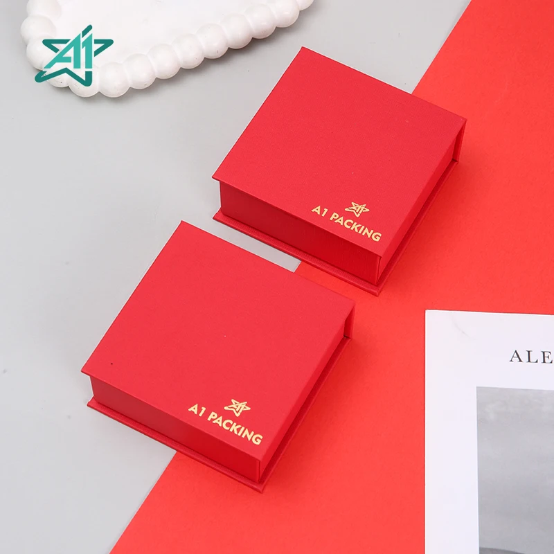 A1 Hot Stamping Custom Size Custom Shape Emboss/Deboss Logo Magnetic Jewelry Gift Box Set with Artpaper/Cardboard Materials details