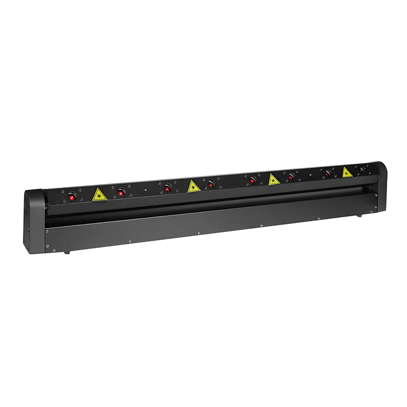 Luce laser a scansione a fascio di luce a testa mobile a 8 occhi, 500 MW, illuminazione laser rossa per club, DJ, discoteca, bar, palcoscenici_voghion.com