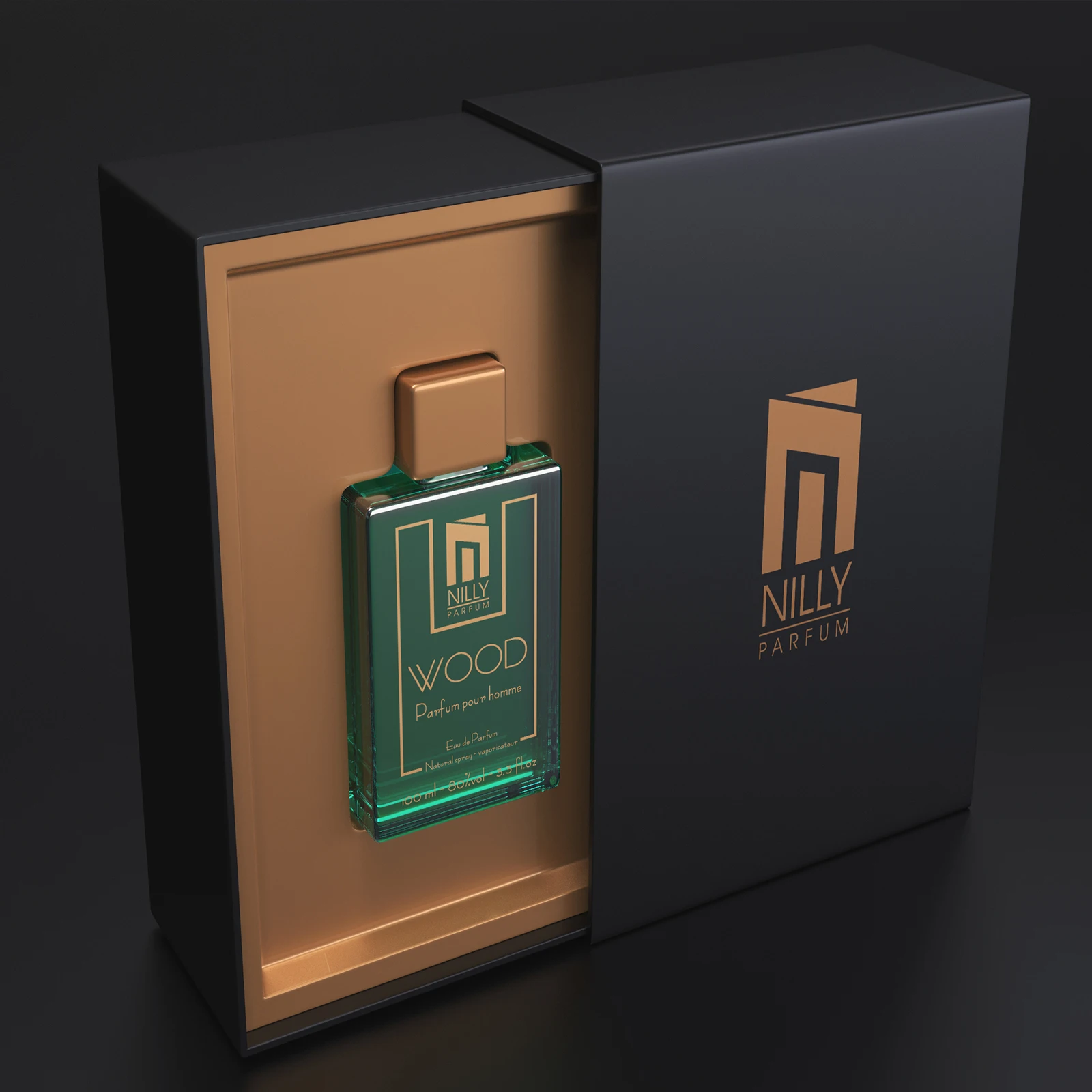 Custom Design Luxury Printing Logo Magnet Cardboard Small Paper Boxes Perfume Bottle Box Packaging