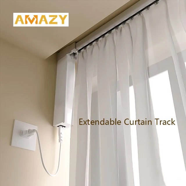 Smart Home Driver Track Electric Curtain Automation Electric Curtain Motor Smart Motorized Curtain Track Kit