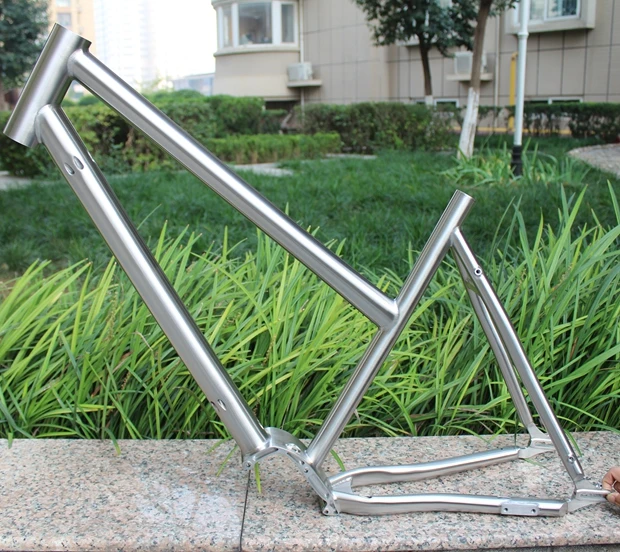 Titanium Mountain Bike Frame with Pinion Gear Box