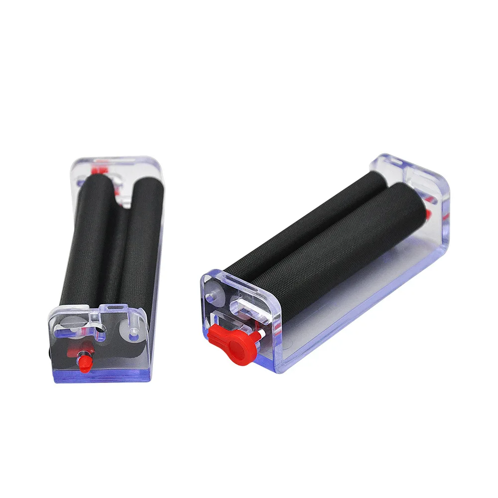 Rolling Paper Accessory 70mm Transparent Adjustable Hand Muller Roller Plastic Tobacco Roller Cigarette Rolling Machine