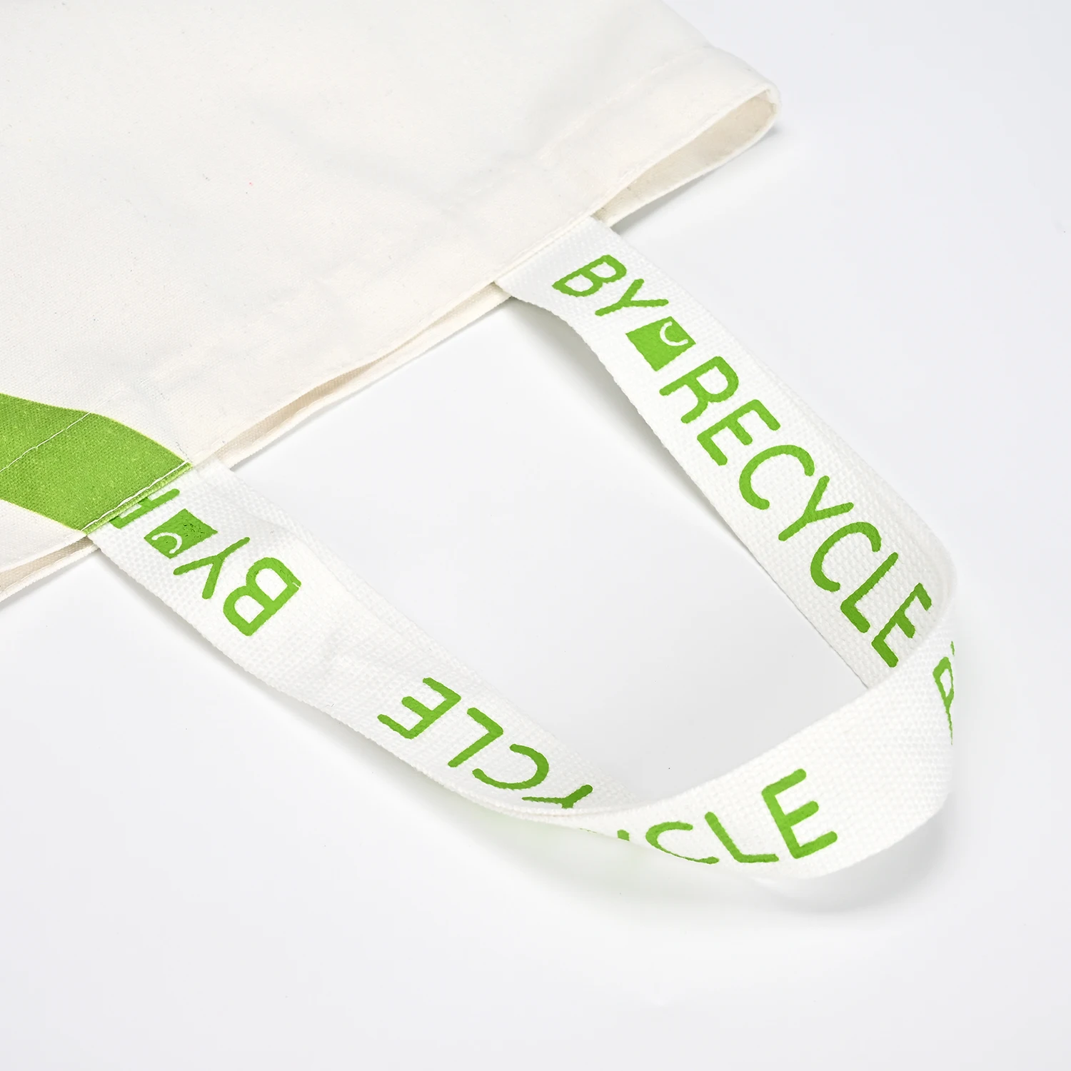 Large Cotton Tote Bag for Women Recycled Daily Carry for Work and Shopping Cute Letter Design Reusable Handbag details