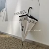 Paraguas francés de mango largo, resistente al viento.