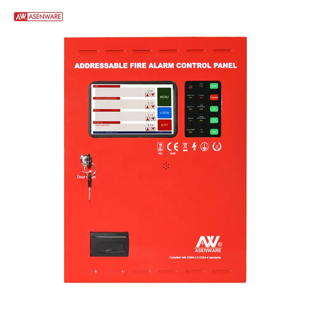 Integration Addressable Fire Alarm System 8 Loop Fire Alarm Control Panel