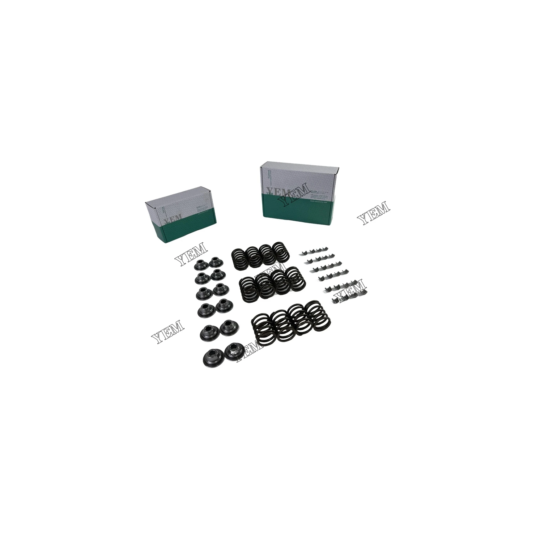 For Volvo D6E D7D D7E D12D D2.6 Valve Spring And Spring Seat Valve Cotter Replacement Engine Parts