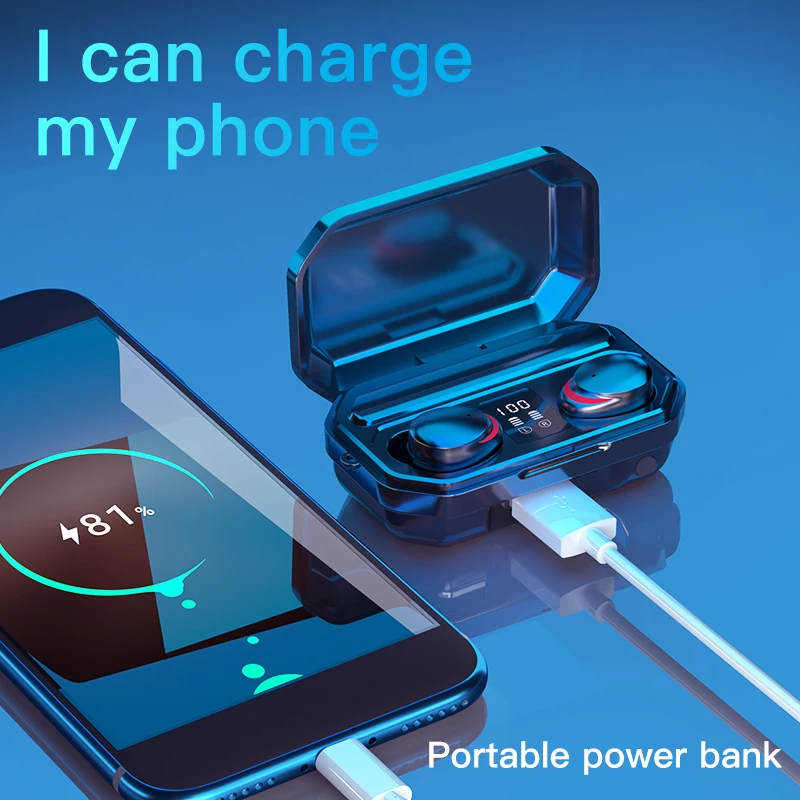 
2021 M15 беспроводные наушники M15 TWS BT 5,1 гарнитура 9D стерео наушники с внешним аккумулятором Bluetooth наушники с микрофоном наушники M15 