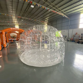 4m/13.1ft diameter double transparent film inflatable igloo inflatable  bubble tent house outdoor transparent for wedding