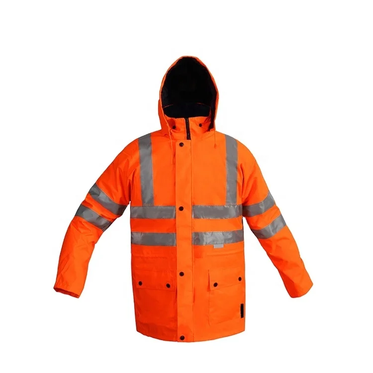 Impermeable De Pvc Con Capucha Para Trabajo,Alta  Visibilidad,Seguridad,Venta Al Por Mayor - Buy Alta Visibilidad Impermeable  De Pvc,Venta Al Por Mayor Impermeable Para Carretera,Seguridad Ropa De  Trabajo Para Rainday Product on Alibaba.com