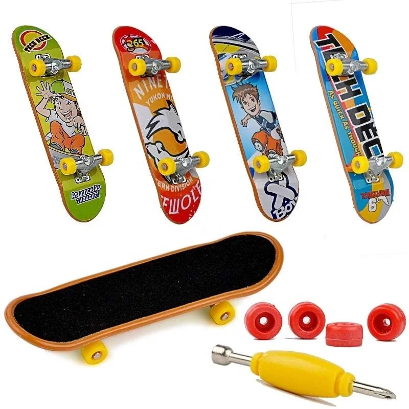 Mini dedo skate fingerboard brinquedos dedo scooter skate board