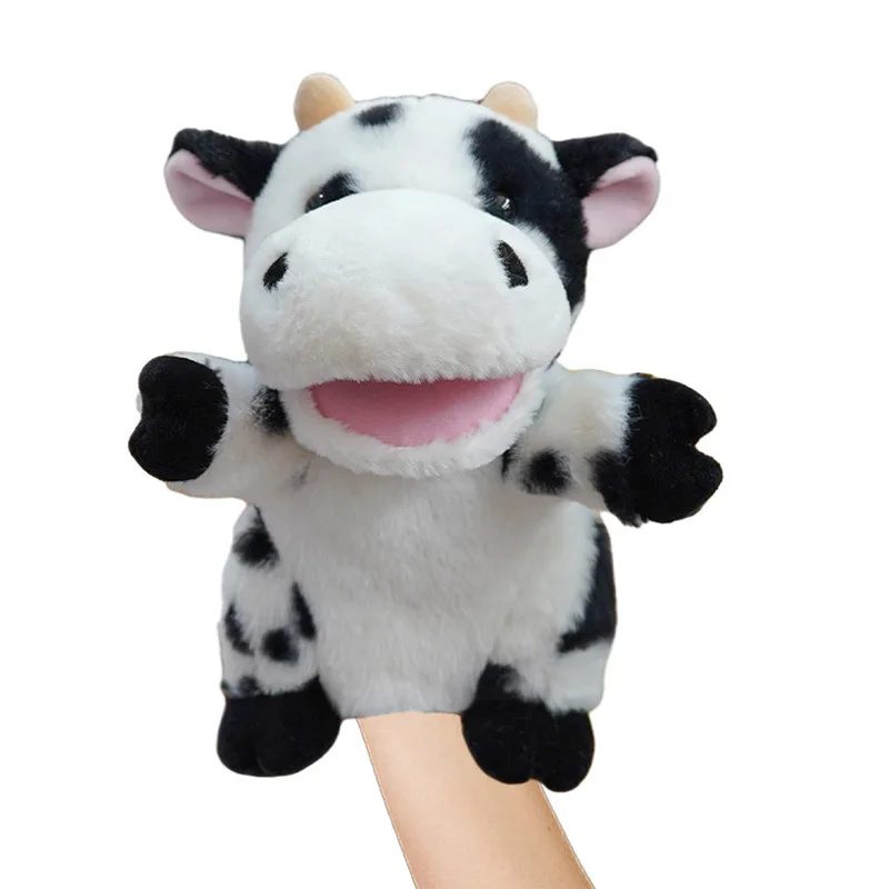 Animal Hand Puppets with Open Movable Mouth Beautiful Plush Hand Puppet Stuffed Toy Animal Hand Puppet Toy for Children