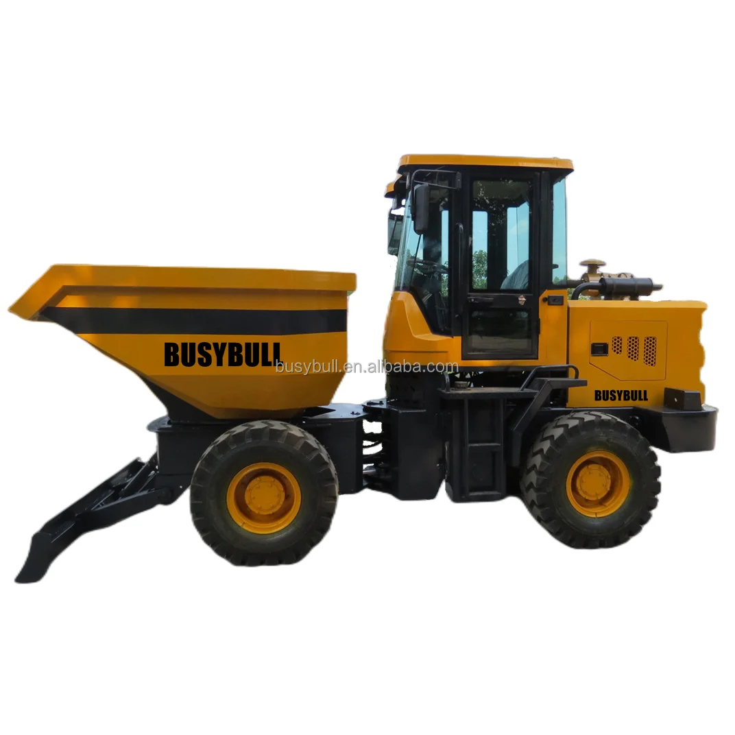 4wheel Rotary Hopper Dumper Tipper Loading Site Dumper Euro 2 Emission