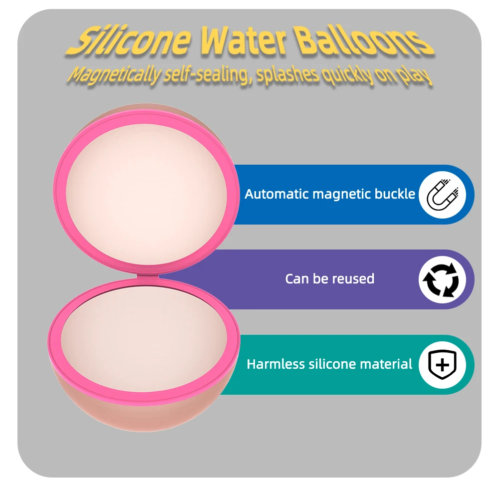 Tadatu Reusable Refillable Water Balloons Quick Fill Reusable