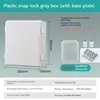 Caja gris de 300x300x180 mm (con placa base)
