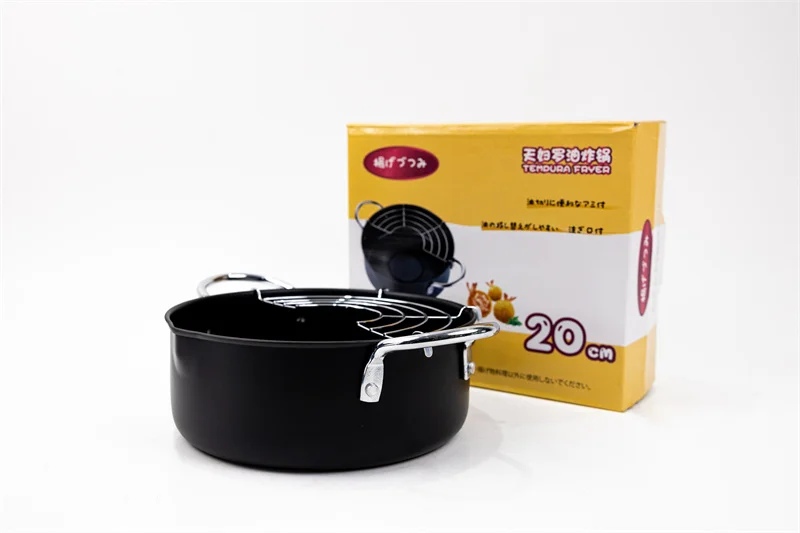Ht 20cm Japan Japanese Style Carbon Steel Chicken Tempura Deep Fryer