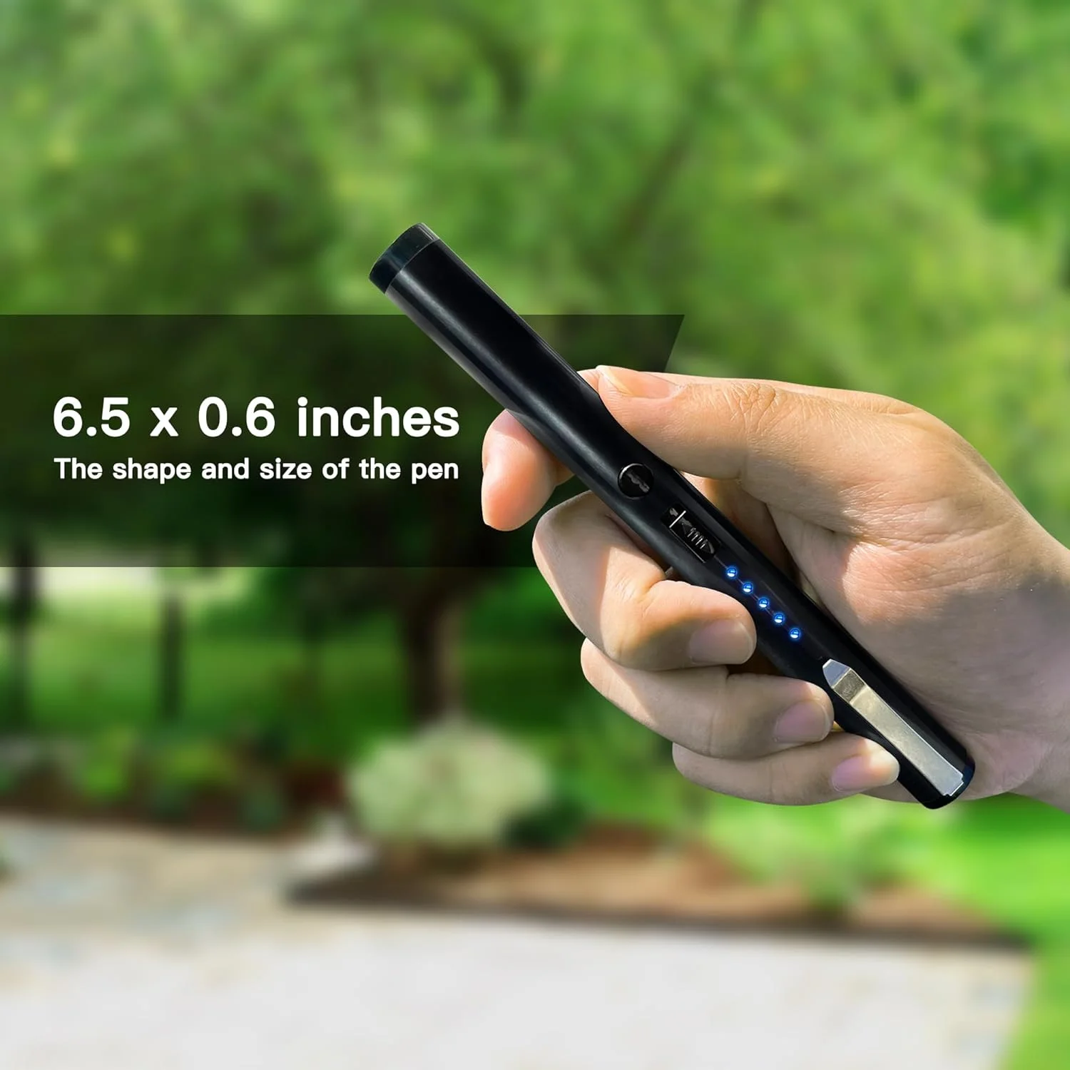 Small Self Defensive Flashlight with USB Rechargeable Flashlight Battery Life Indicator
