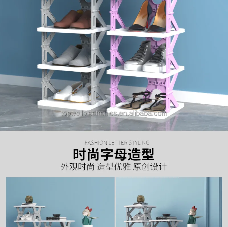 Foldable Shoes Rack Free Installation Folding Shoes Organizer Free